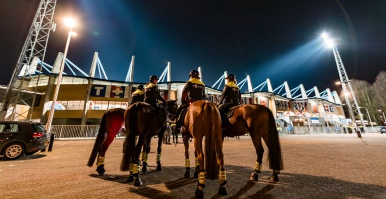 Politie zorgt voor vertraging bij NAC-MVV: bussen naar Willem II-stadion gestuurd