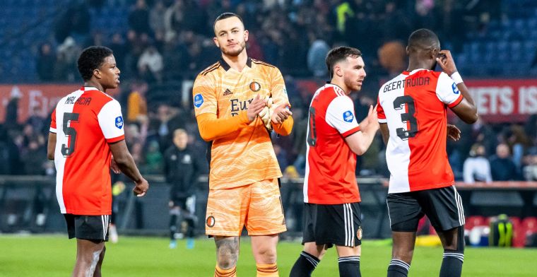 'Bijlow is de rest van het seizoen uitgeschakeld, Feyenoord zoekt vervanger'