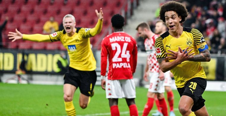 Bundesliga weer spannend: Witsel schiet Dortmund in de laatste minuten langs Mainz