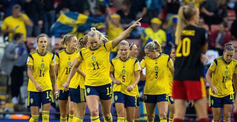 Strijdend België gaat in de extremis ten onder: Zweden naar de halve finale