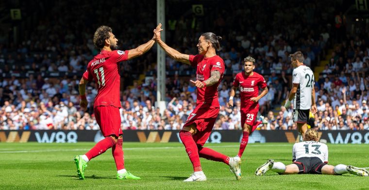 Liverpool verslikt zich in Fulham: scorende Nuñez kan puntverlies niet voorkomen
