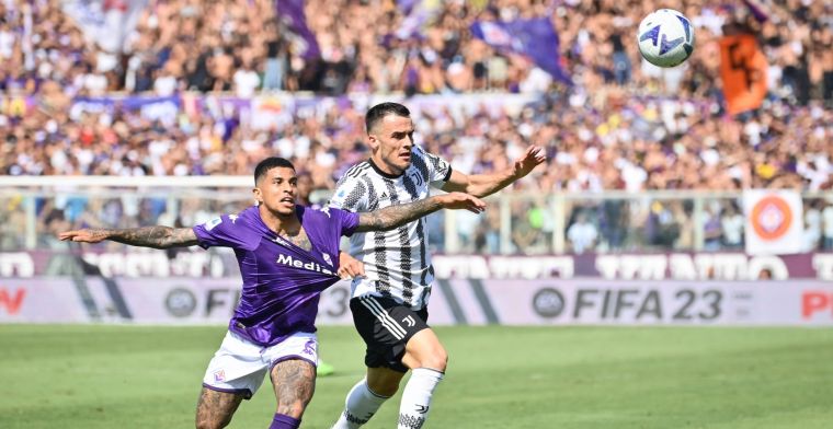 Juventus speelt voor de derde keer gelijk met Vlahovic op de bank tegen Fiorentina