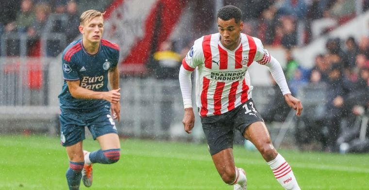 PSV wint topper tegen Feyenoord, Gakpo belangrijk met goal en 'assist-hattrick'