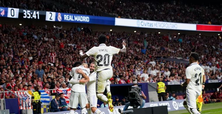 Real Madrid neemt koppositie weer over in Spanje na overwinning op Atlético Madrid