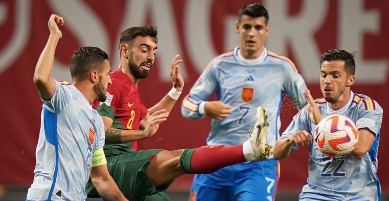 Spanje bereikt Final Four ten koste van Portugal dankzij late treffer Morata