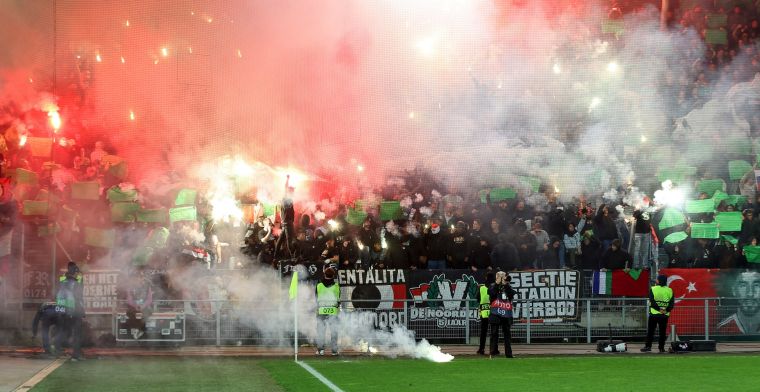 Oostenrijkse ME zet traangas in na rellen tussen Feyenoord- en Sturm Graz-aanhang