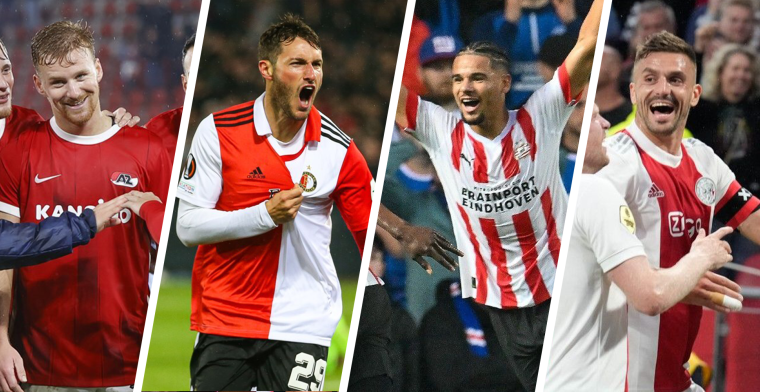 Ajax, PSV, Feyenoord én AZ overwinteren: 'We kunnen met zijn allen trots zijn'