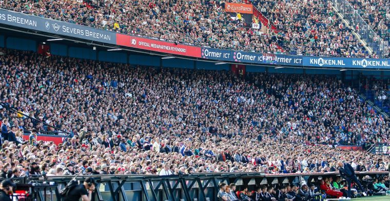 Zeven Feyenoordsupporters gearresteerd na mishandeling Groninger in De Kuip