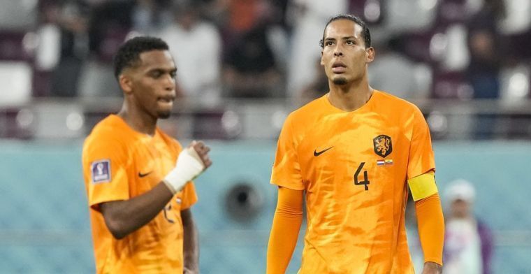 Van Dijk ontkent ontevredenheid over speelwijze Oranje: 'Ging vaak uitstekend'