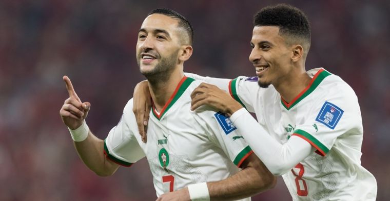 Ziyech 'schrijft geschiedenis' met Marokko: 'Scoren op WK een droom die uitkomt' 