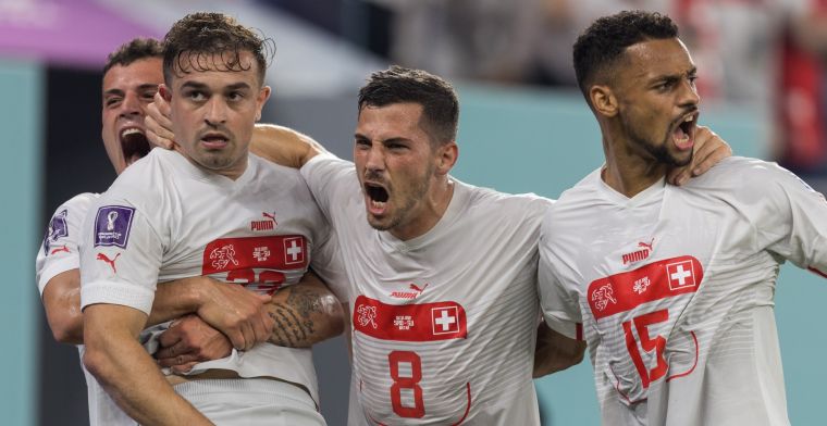 Zwitserland wint van Servië en plaatst zich voor de achtste finale van het WK 