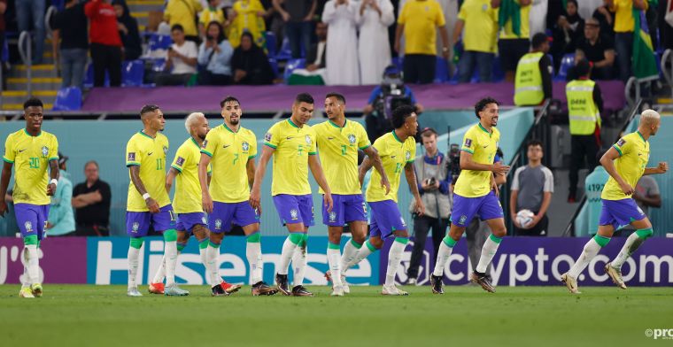 Brazilië trapt gaspedaal één helft vol in en wint overtuigend van Zuid-Korea