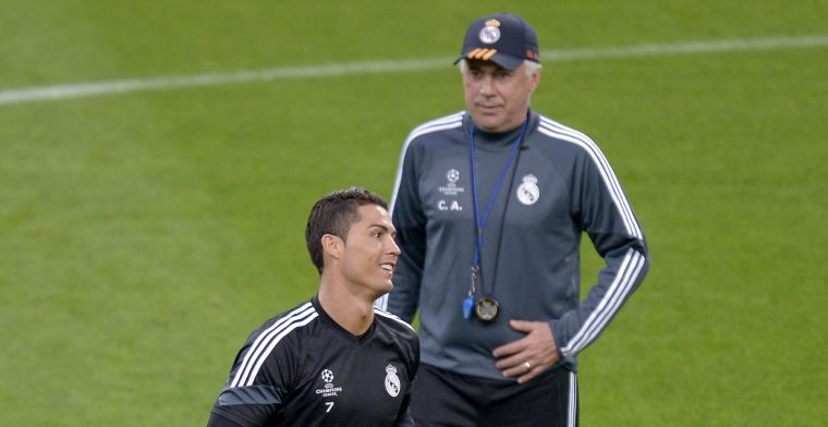 Ancelotti sprak met Ronaldo: 'Hij is gelukkig en heeft de juiste keuze gemaakt'