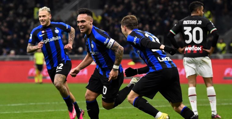 Inter verslaat zonder Dumfries en De Vrij onmachtig Milan in stadsderby