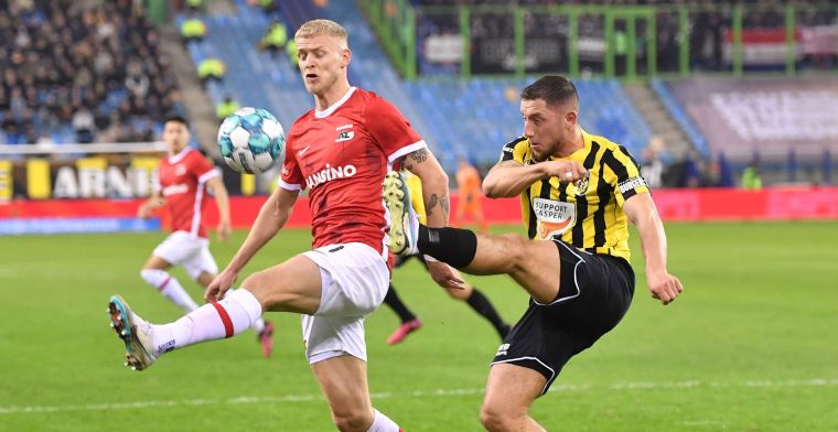 Vitesse begint te laat met aanvallen, AZ op twee punten van koploper Feyenoord