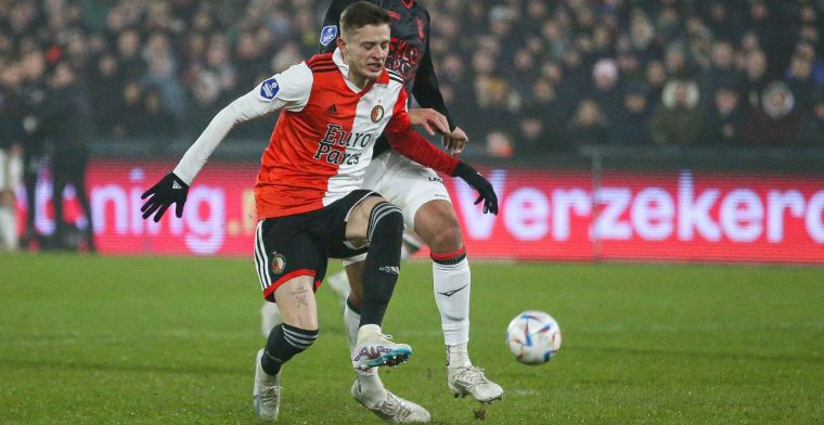 Szymanski maakt zich op voor basisrentree bij Feyenoord: 'Ben er 100% klaar voor'