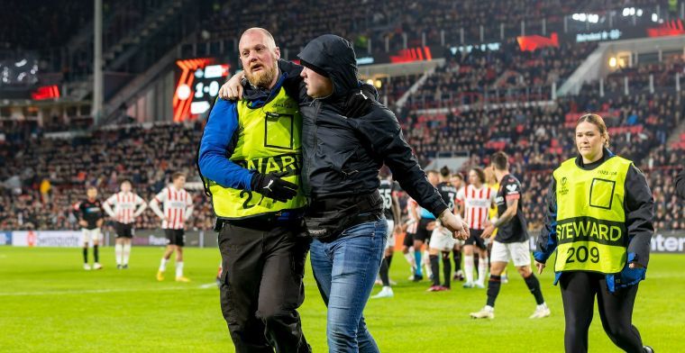 PSV neemt geen halve maatregelen: decennialang stadionverbod voor veldbetreder