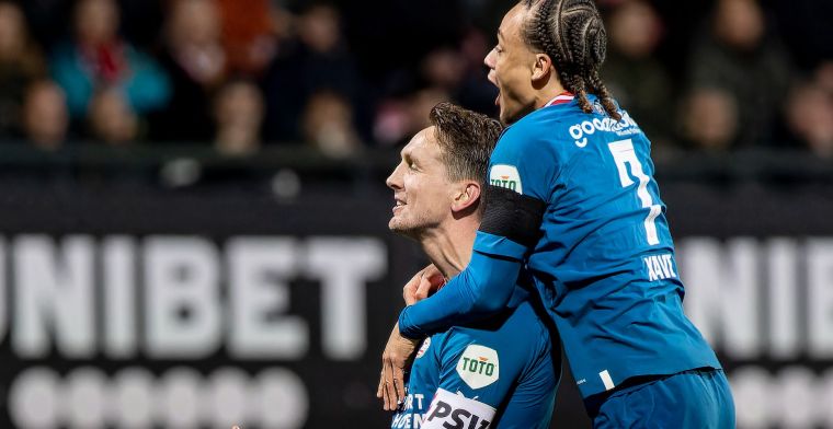 PSV heeft geen kind aan NEC en pakt voorlopige tweede plaats in emotioneel duel