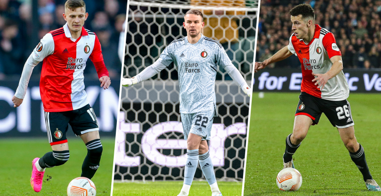 Deze zes spelers van Feyenoord lopen in de zomer van 2023 uit hun contract