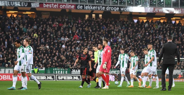 'Biergooier tijdens het duel tussen FC Groningen en NEC weer op vrije voeten'