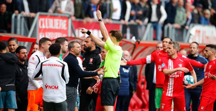 Sparta-assistent akkoord met schorsing na bizarre rode kaart tegen FC Twente