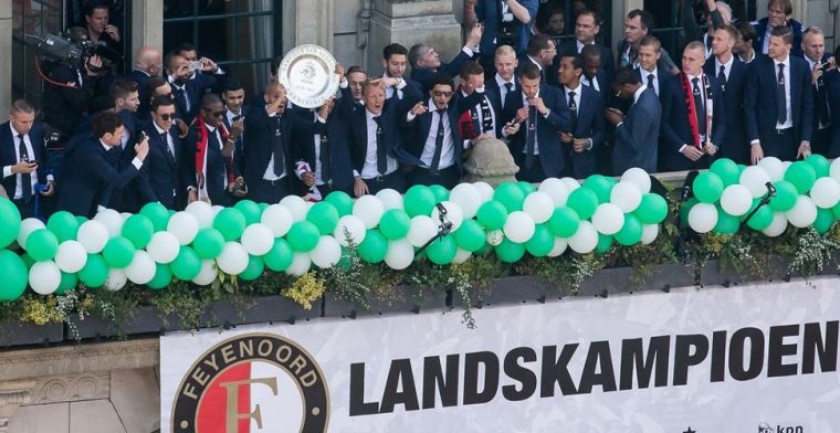 Wanneer en waar wordt Feyenoord gehuldigd voor het kampioenschap?