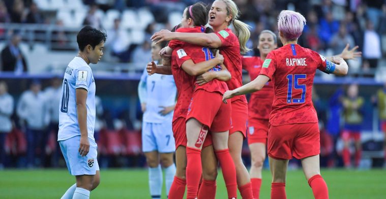 Wat is de grootste uitslag ooit op een WK voetbal voor vrouwen?