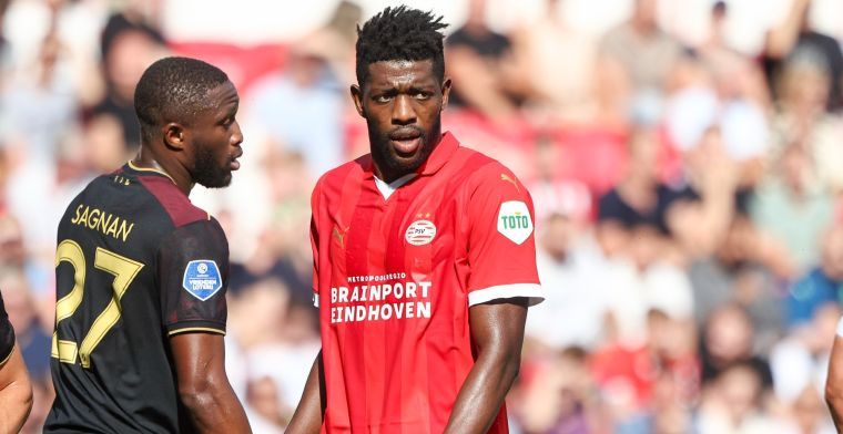 'PSV ontvangt serieus bod uit Engeland voor Sangaré, transfer nogal onzeker'