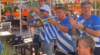 Griekse fans maken sfeer: trompetklanken door de straten van Eindhoven