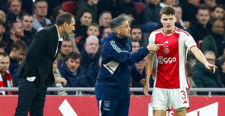Hendriks ziet Ajax-verdediger tegenvallen: 'Je merkt dat hij zenuwachtig is'