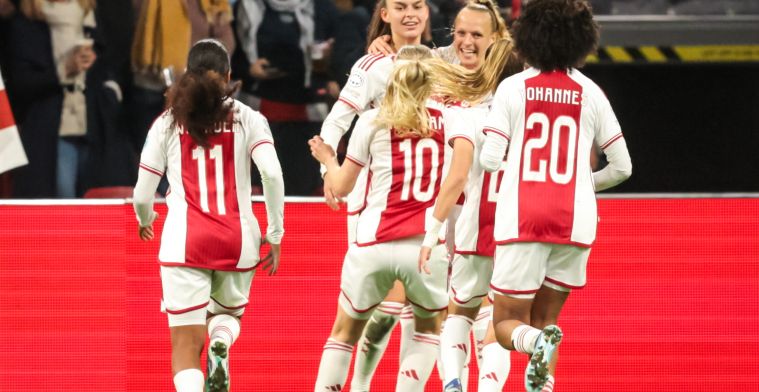 Ajax vrouwen blijven maar verrassen en winnen ook van Bayern München in eigen huis
