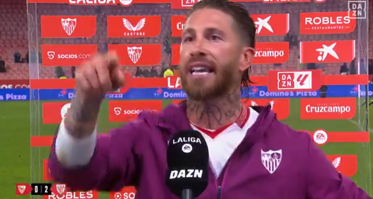 Dit riep een woedende Ramos naar een fan na een nieuwe verliespartij van Sevilla