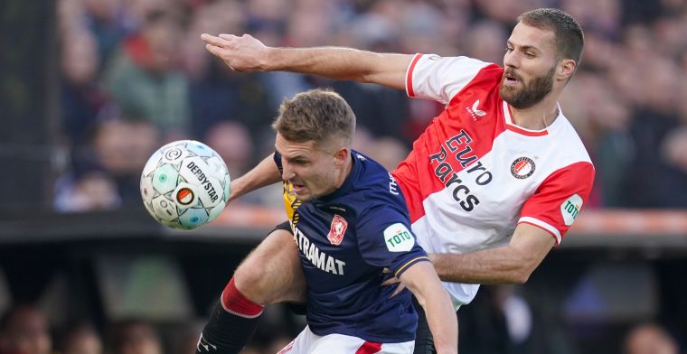 Feyenoord en FC Twente weten beide niet te scoren in een rommelige strijd