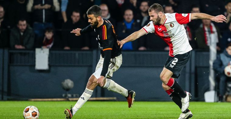 Feyenoord krijgt AS Roma niet op de knieën en wacht loodzware opgave in Rome 