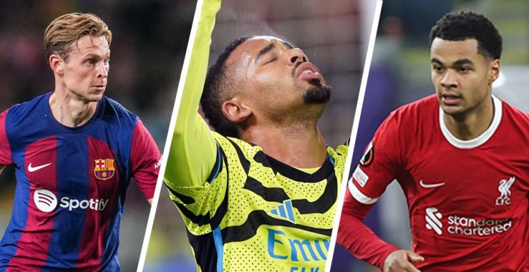 VN Langs de Lijn: Napoli en Barça houden het spannend, Arsenal baalt (gesloten)