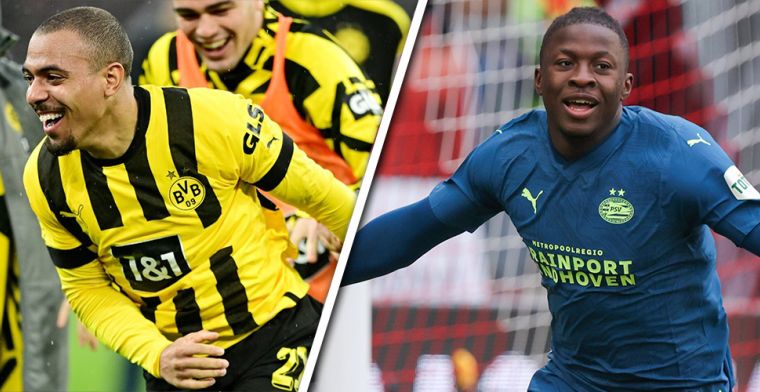 Hoeveel verschillen de selecties van PSV en Dortmund van elkaar qua marktwaarde?