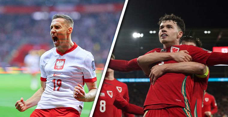 Ruime zeges: Wales en Polen gaan uitvechten wie tegen Oranje uitkomt op het EK