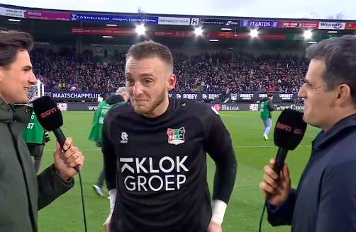 Dit is hoe Cillessen reageert op zijn eerste gestopte penalty in de Eredivisie