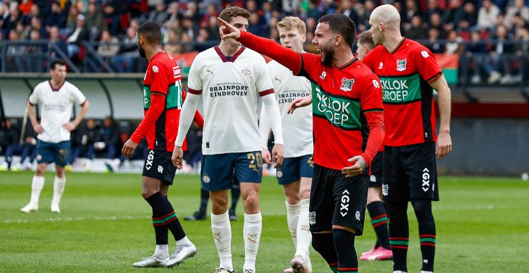 Onmachtig PSV lijdt eerste nederlaag van het seizoen tegen sterk NEC