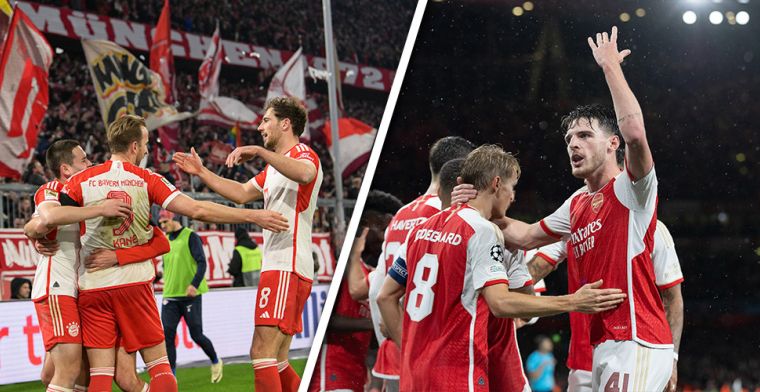 Waar en hoe laat wordt de CL-kwartfinale Bayern München - Arsenal uitgezonden?