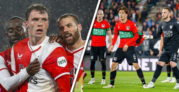 Hoeveel verschillen de selecties van NEC en Feyenoord van elkaar qua marktwaarde?
