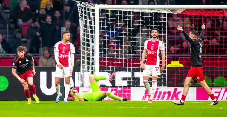 Inspiratieloos Ajax redt punt tegen Excelsior, Europa League-voetbal in gevaar