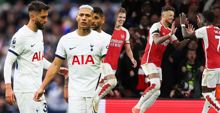 Waar en hoe laat wordt de Londense derby Tottenham Hotspur - Arsenal uitgezonden?
